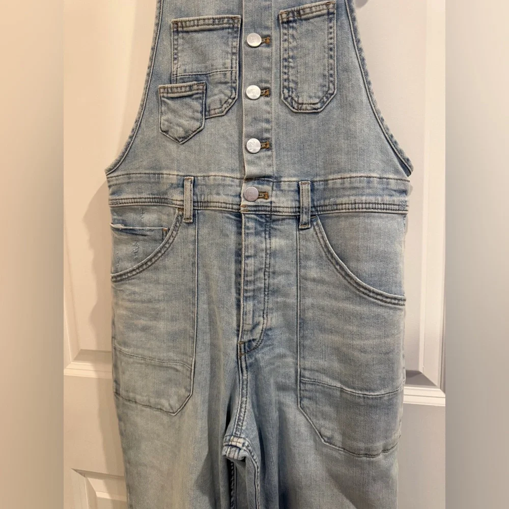Anthropologie Pilcro Light Blue Denim Overalls - Picture 5 of 14